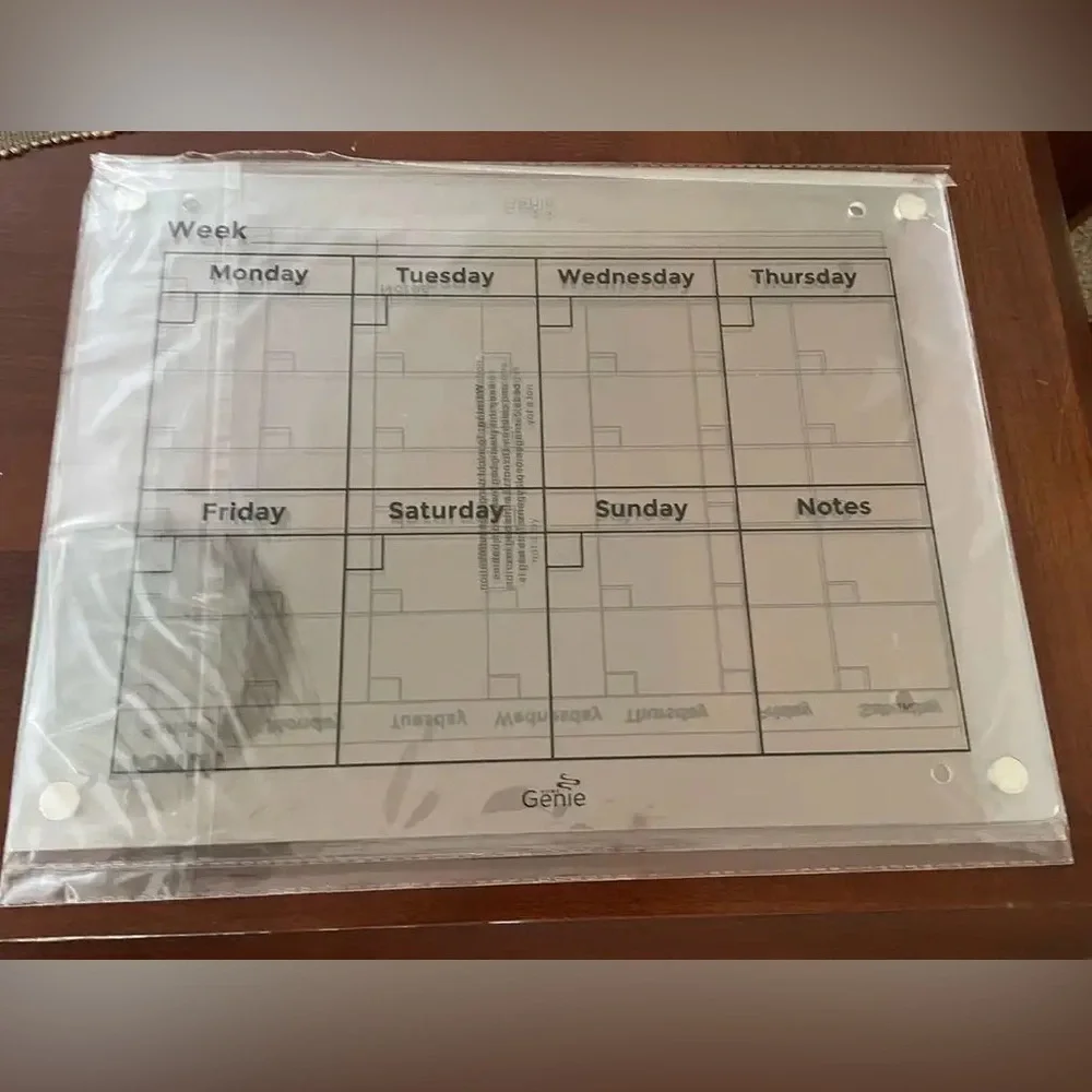 Magnetic Clear Calendar